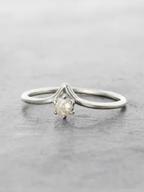 Little Peak Rustic Gray Diamond Ring