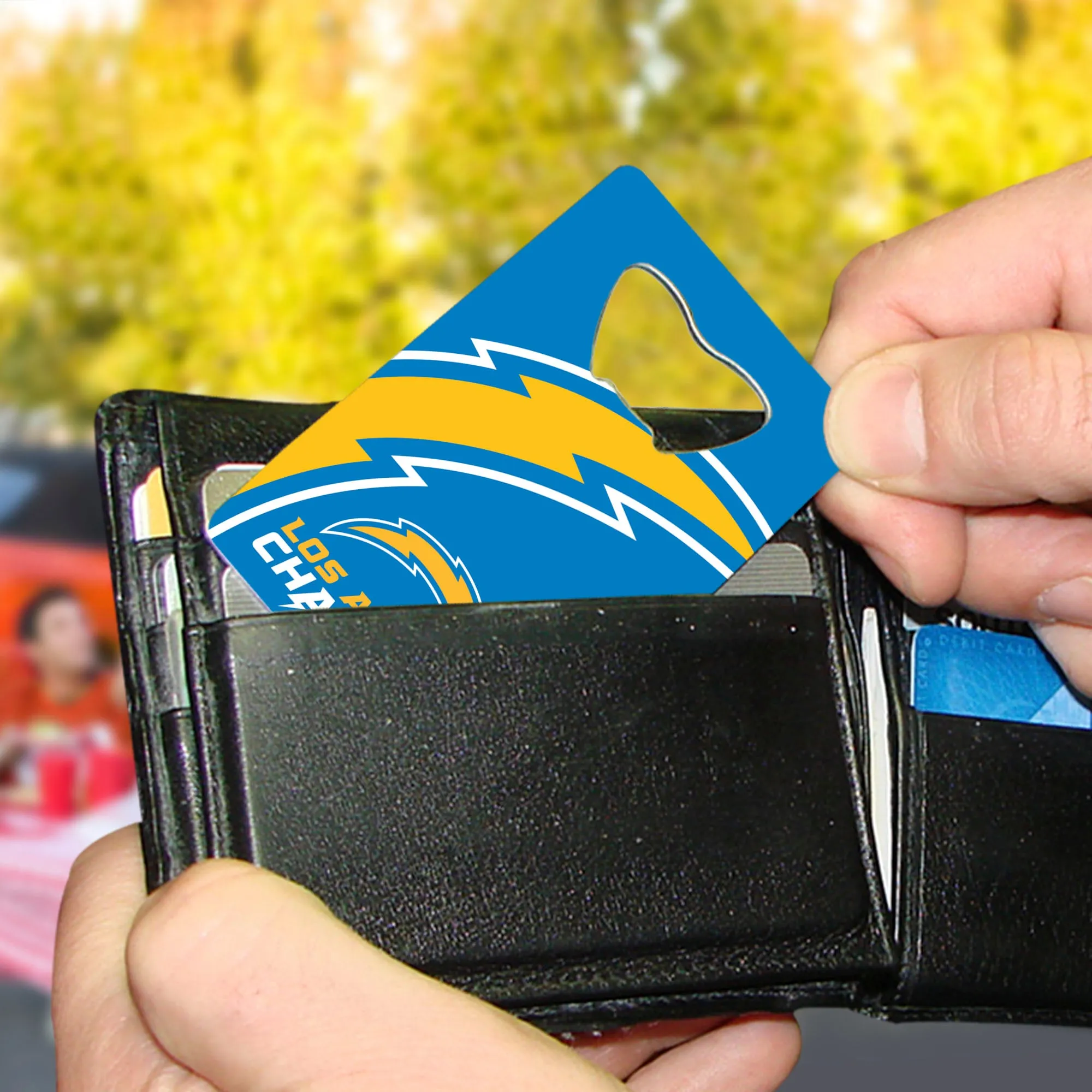 Los Angeles Chargers Chargers Credit Card Style Bottle Opener - 2” x 3.25