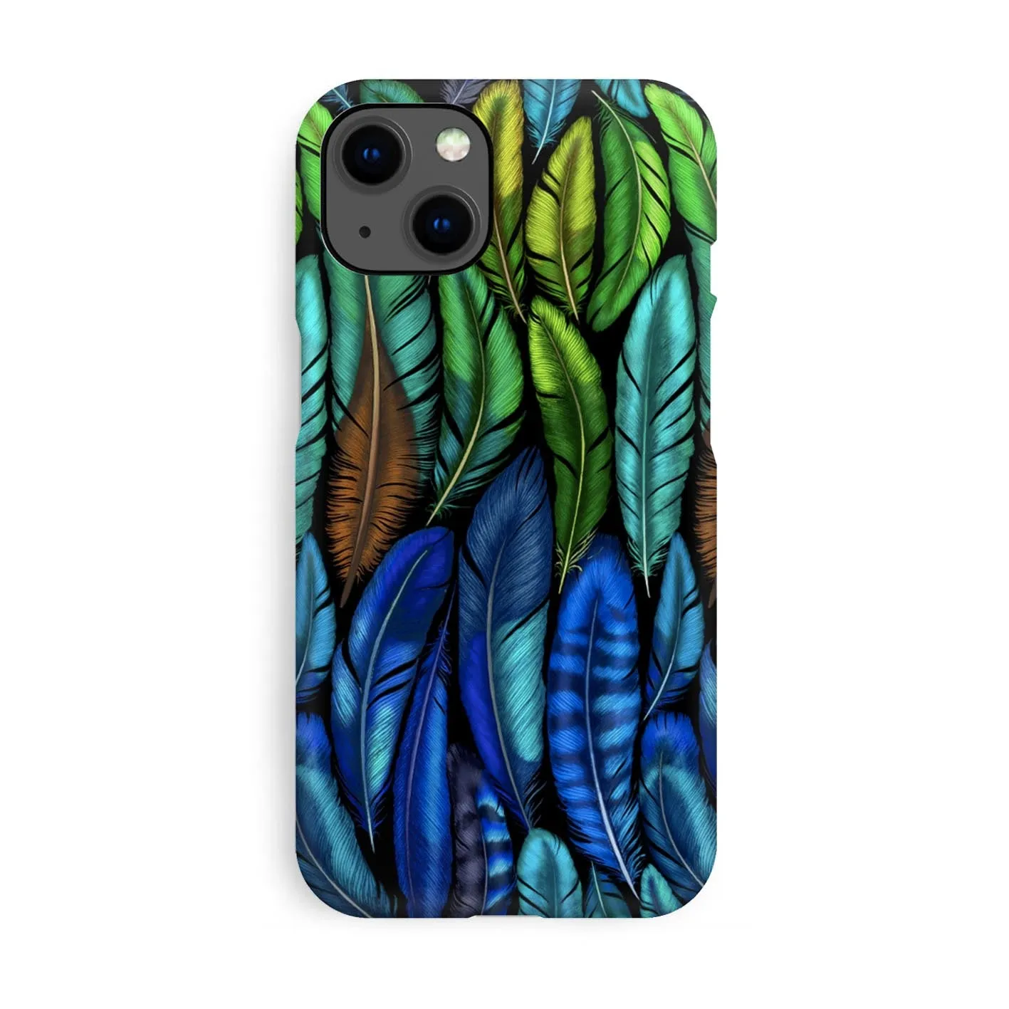 Luxury Phone Case - Iridescent Feather