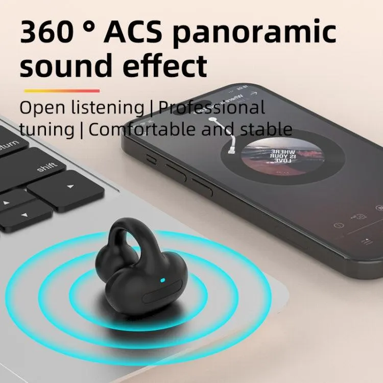 M-S8 Wireless Stereo Earphones with Bluetooth Clip-On Design