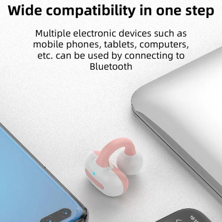 M-S8 Wireless Stereo Earphones with Bluetooth Clip-On Design