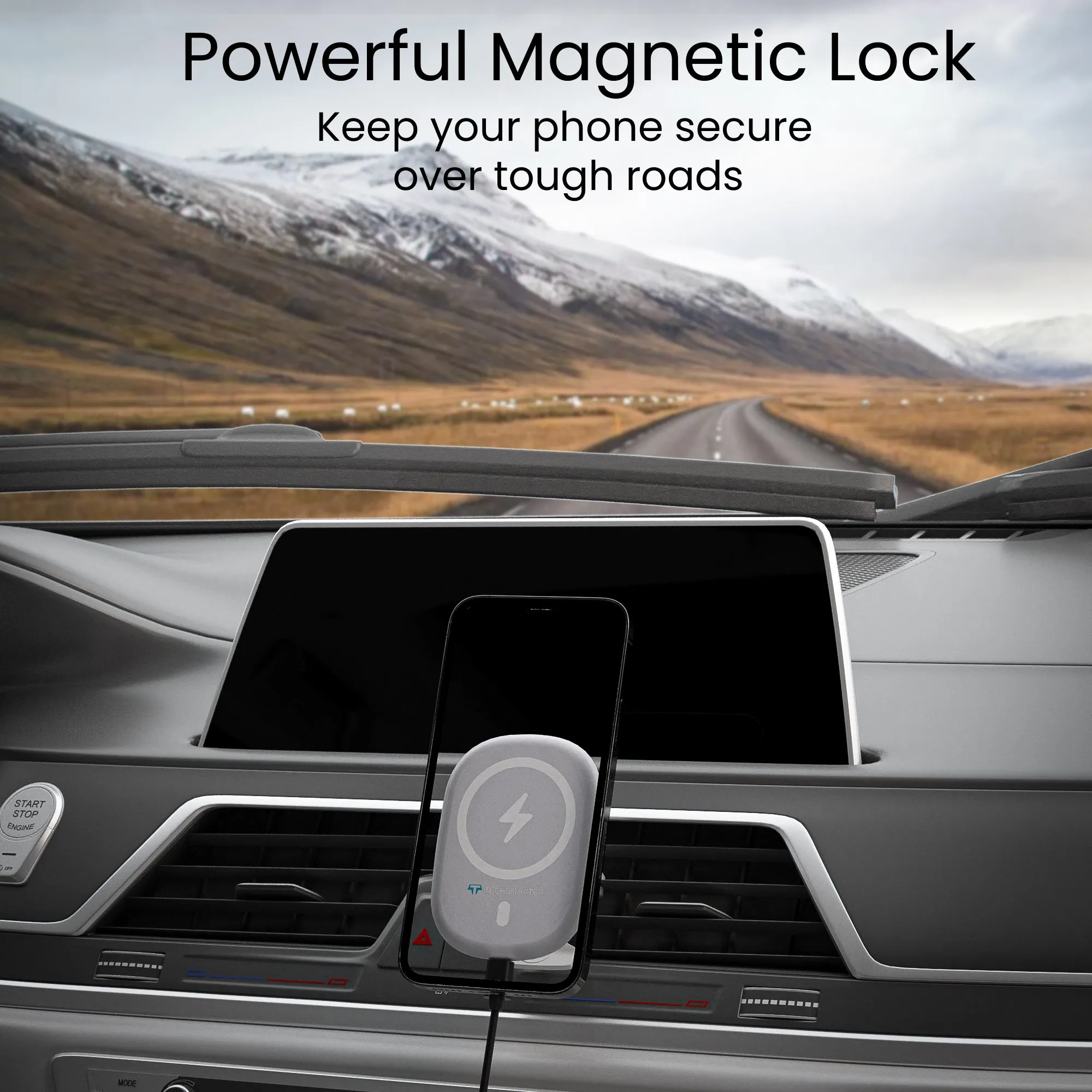 MagBoost Magnetic Wireless Car Charger & Phone Mount