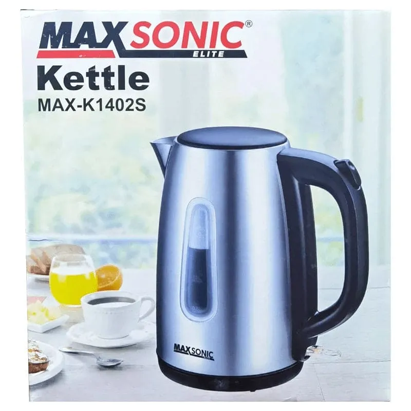 MAXSONIC ELITE STAINLESS STEEL ELECTRIC KETTLE 1.7L - MXSNEK17