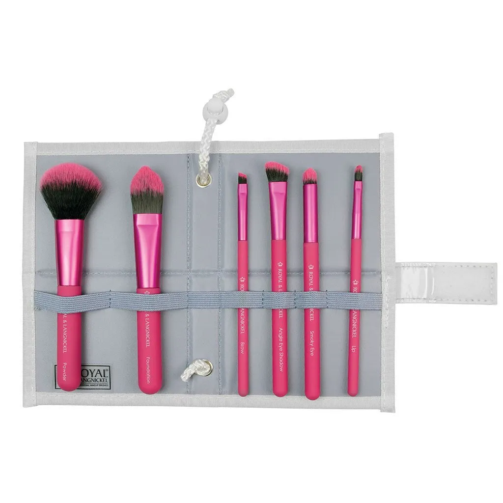 MŌDA® Total Face 7pc Pink Brush Kit