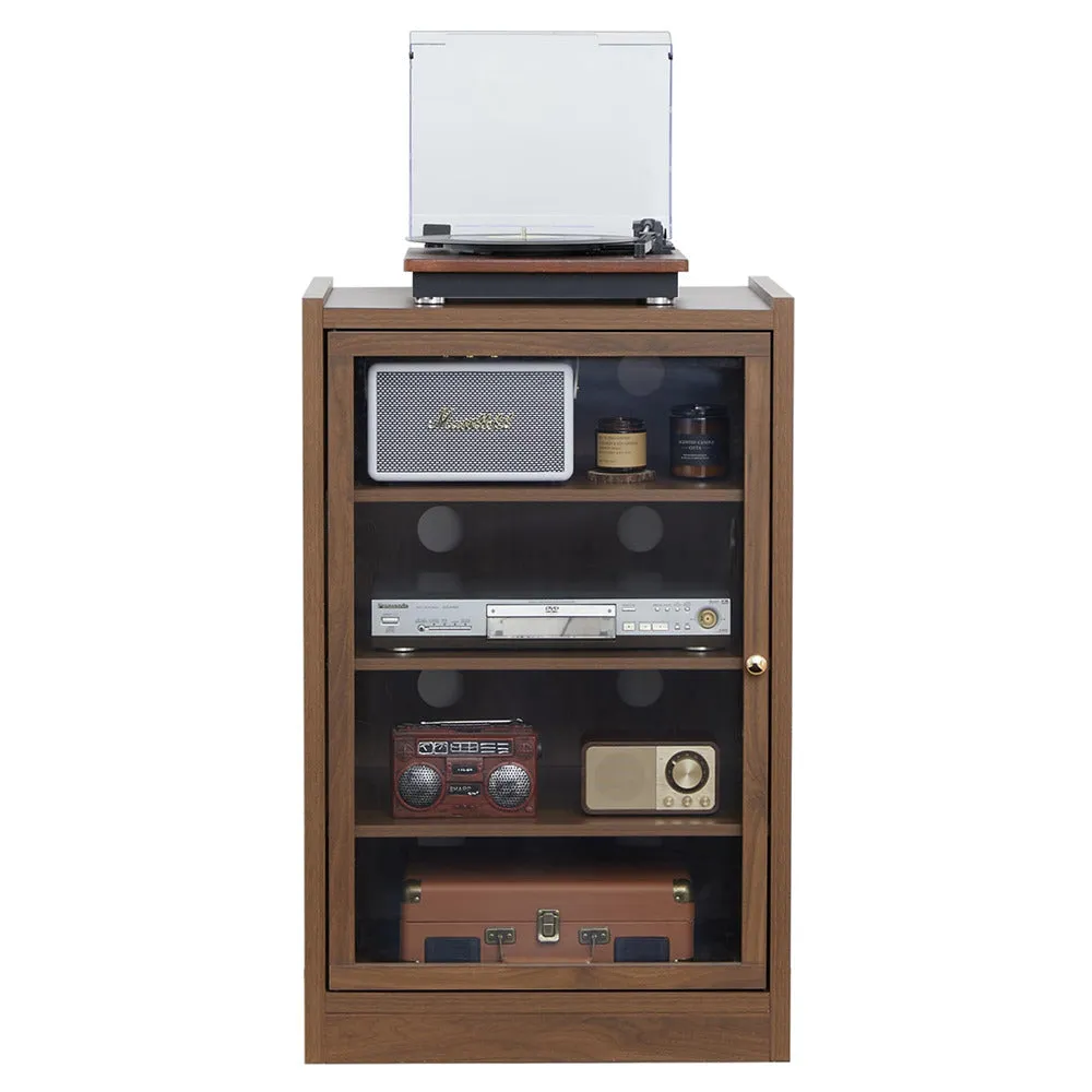 Media Cabinet 5-Tier Stereo Cabinet with Adjustable Shelves and Cable Management