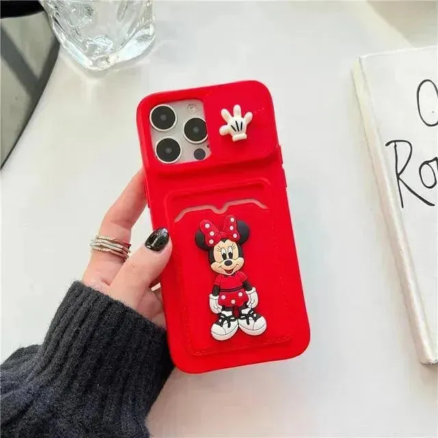 Mickey Minnie Wallet Phone Case (For iPhones)