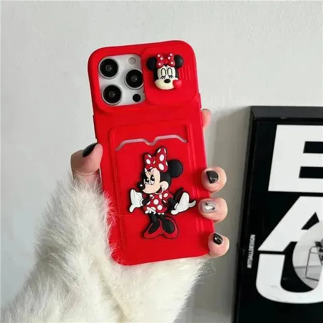 Mickey Minnie Wallet Phone Case (For iPhones)