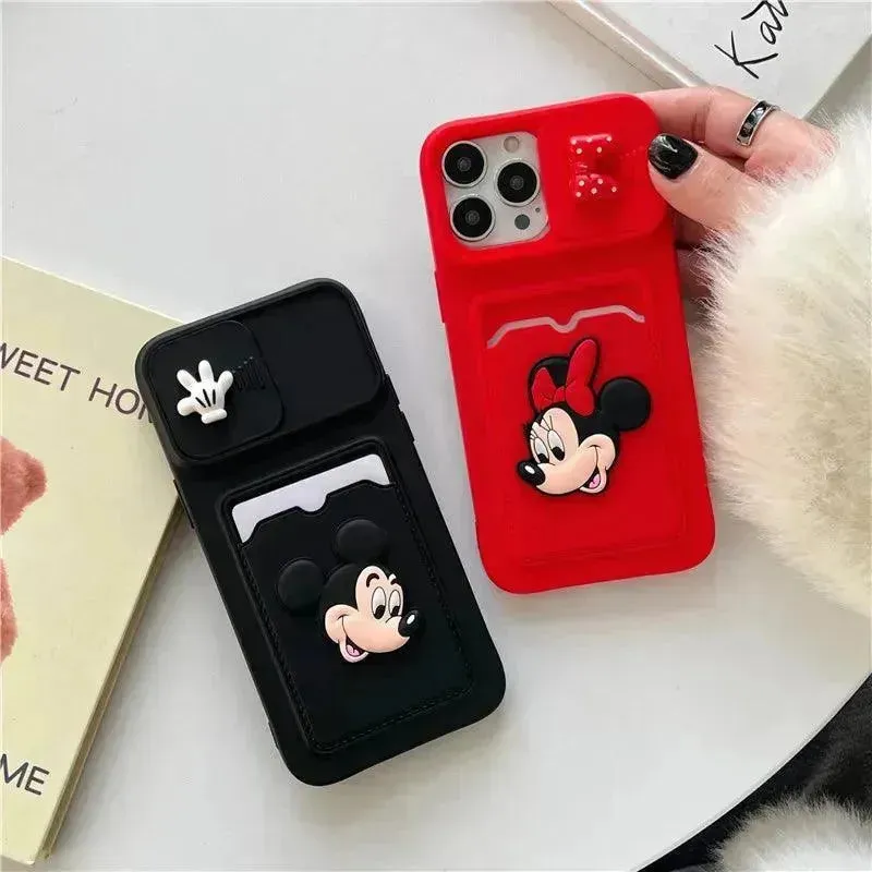 Mickey Minnie Wallet Phone Case (For iPhones)