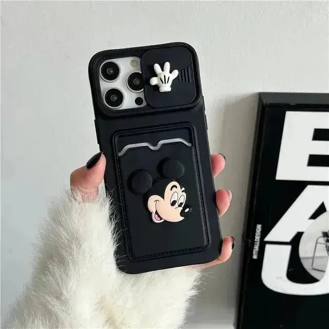 Mickey Minnie Wallet Phone Case (For iPhones)