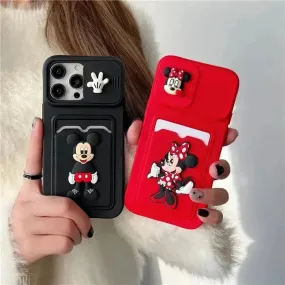 Mickey Minnie Wallet Phone Case (For iPhones)