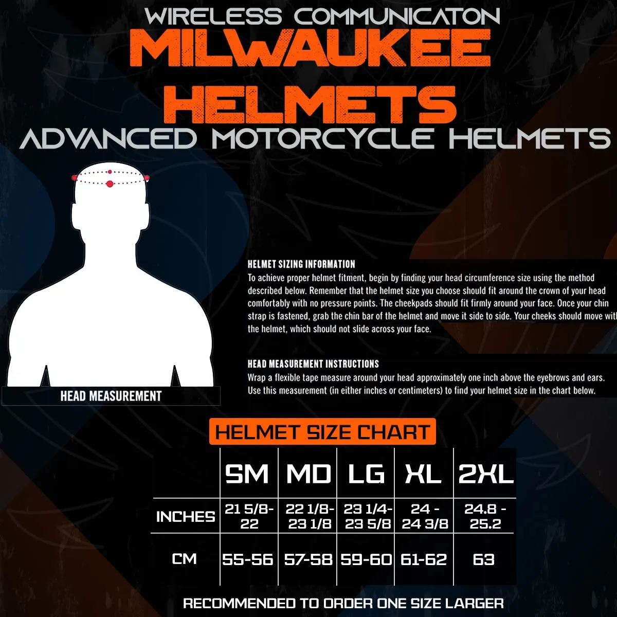 Milwaukee Helmets H510 Gloss Black 'Chit-Chat' Full Face Motorcycle