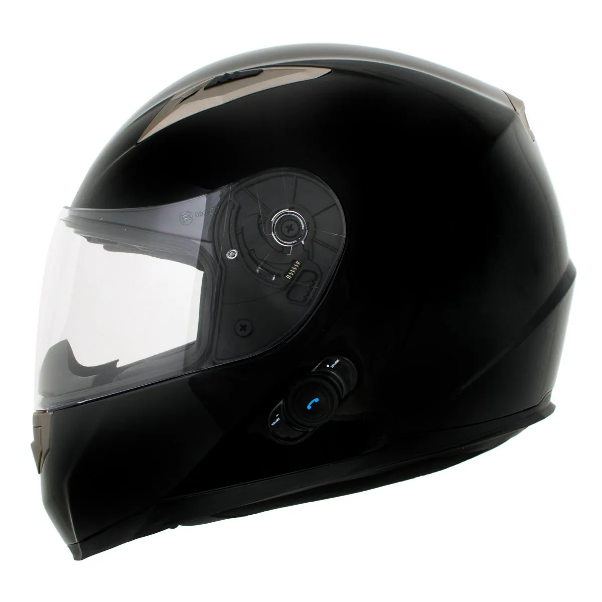 Milwaukee Helmets H510 Gloss Black 'Chit-Chat' Full Face Motorcycle