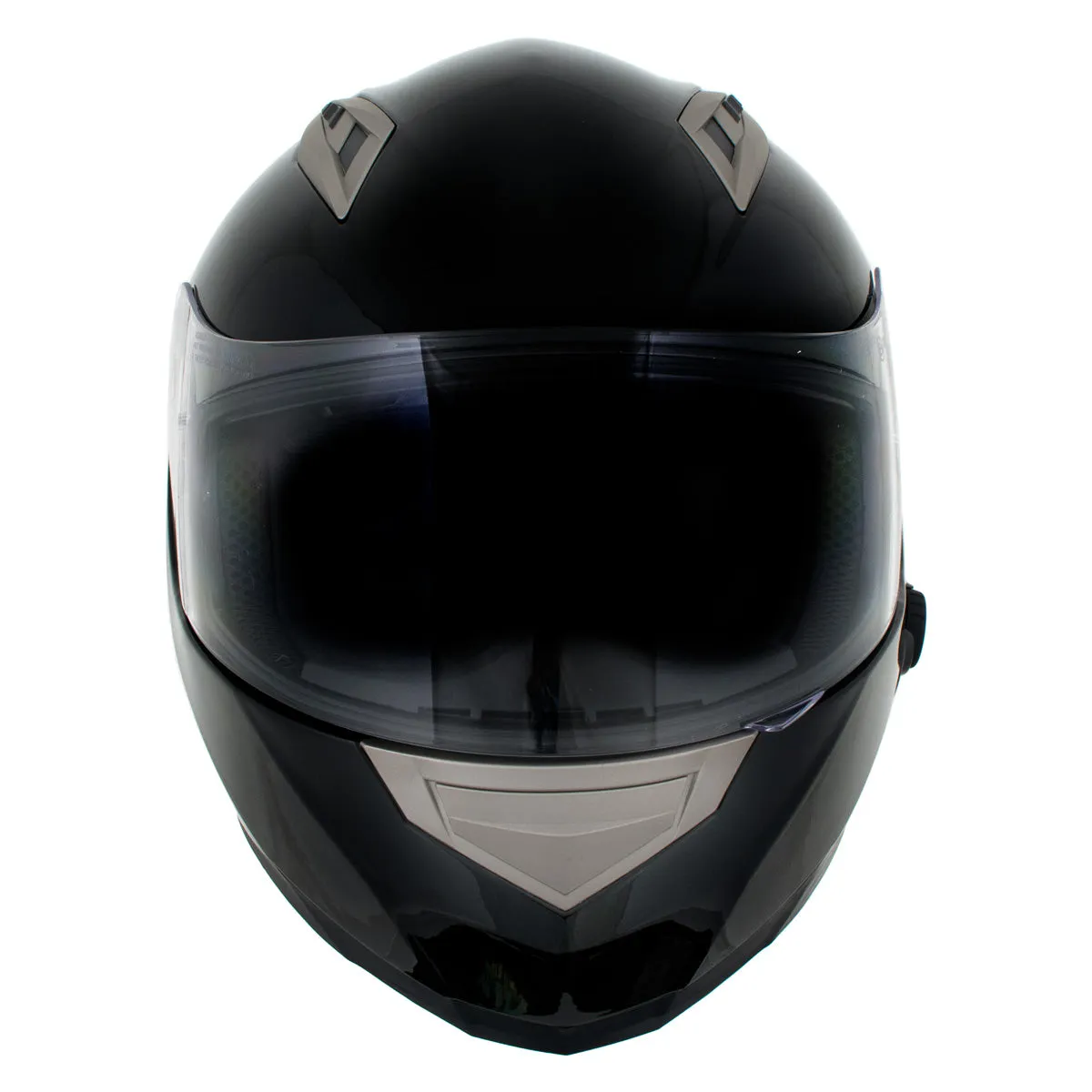 Milwaukee Helmets H510 Gloss Black 'Chit-Chat' Full Face Motorcycle