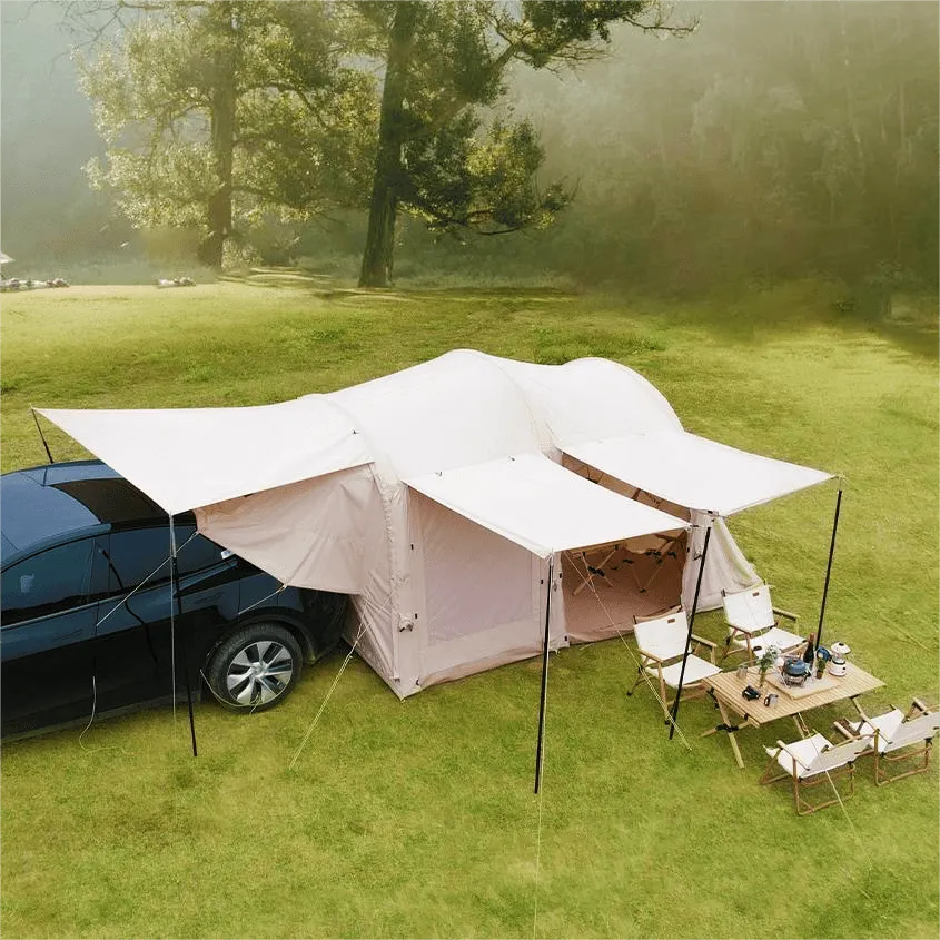 MKCAMP Electric Car  Car Tail Double-room Cotton Inflatable Tent