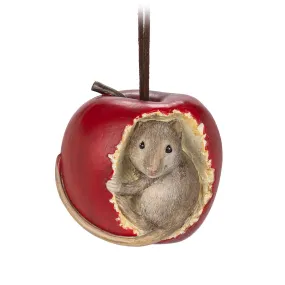 Mouse In Apple Ornament