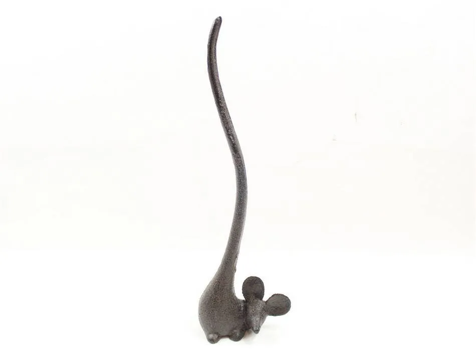 Mouse Paper Towel Holder 12" Cast Iron