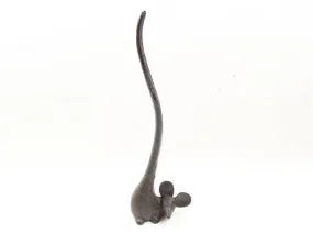 Mouse Paper Towel Holder 12" Cast Iron