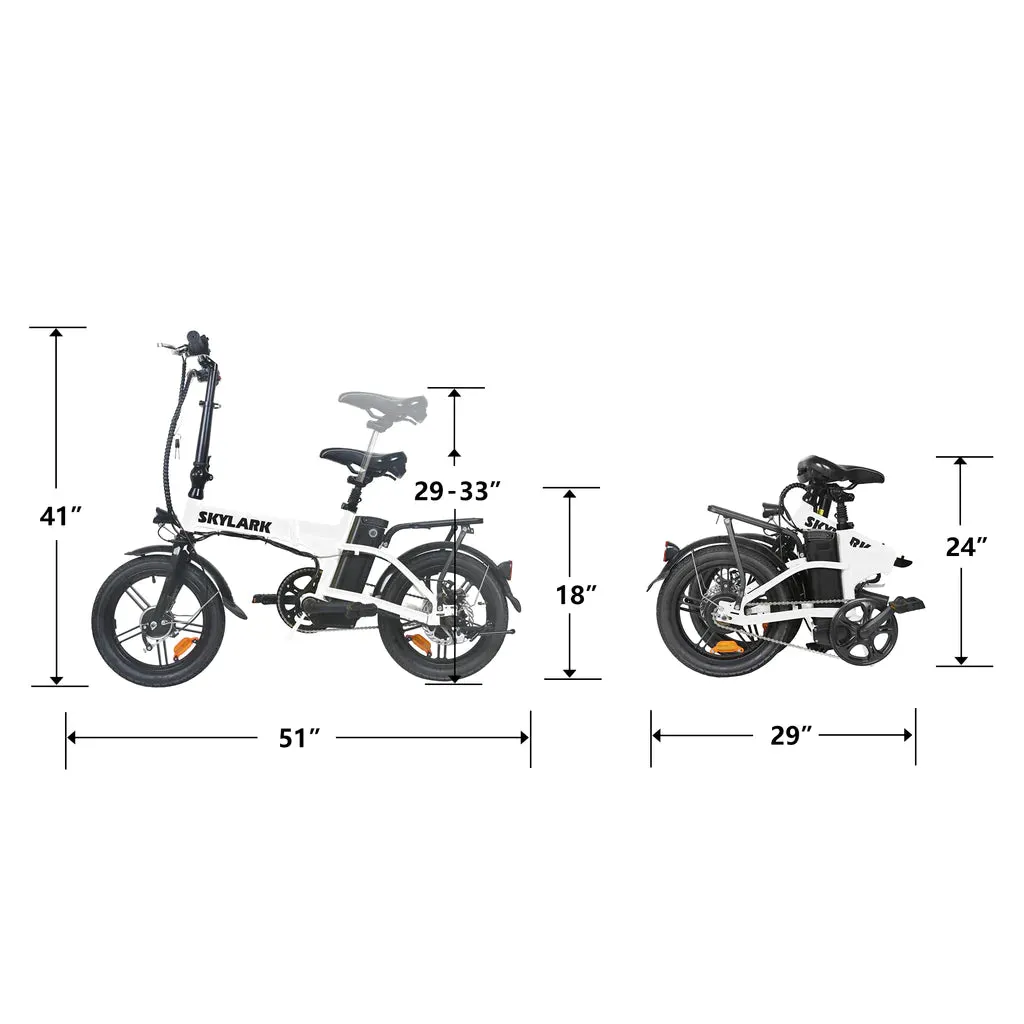 Nakto Skylark 16" Folding Electric Bike