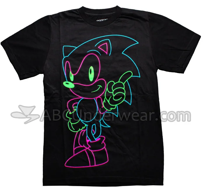 Neon Sonic The Hedgehog T-Shirt