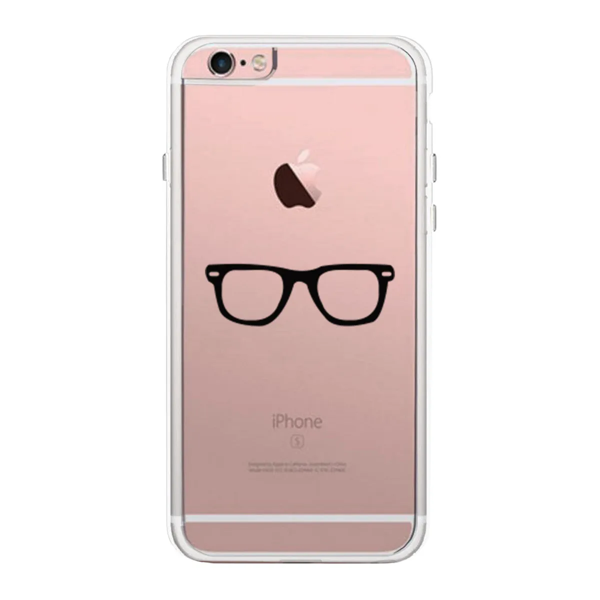 Nerdy Eyeglasses Phone Case Cute Clear Phonecase