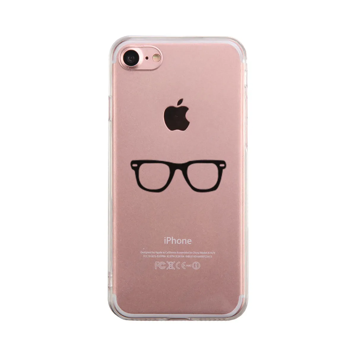 Nerdy Eyeglasses Phone Case Cute Clear Phonecase