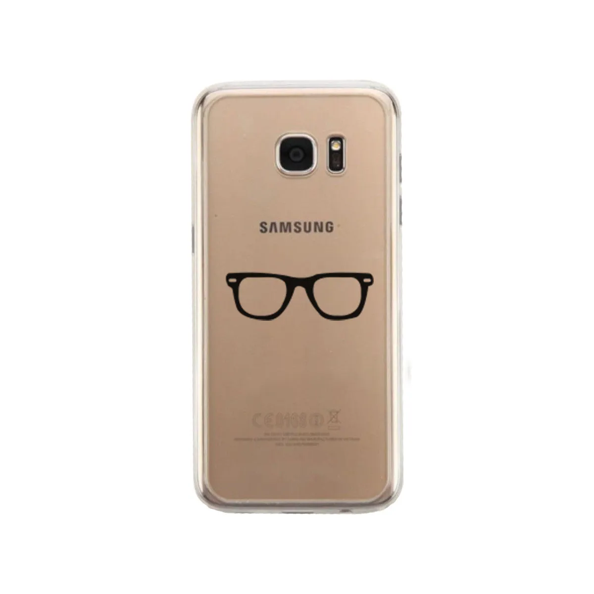 Nerdy Eyeglasses Phone Case Cute Clear Phonecase