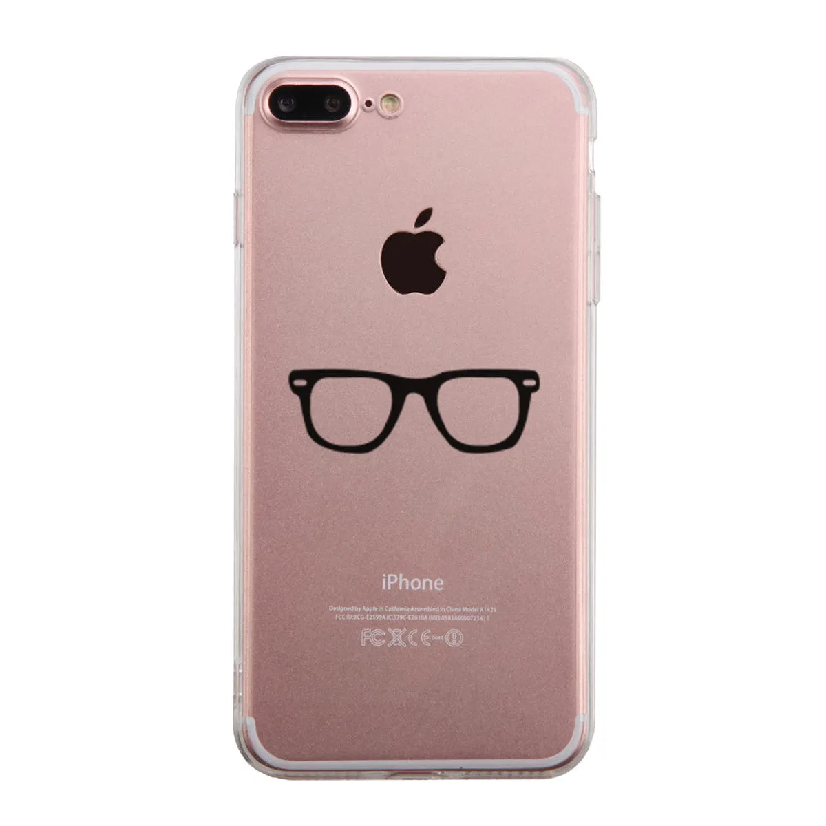 Nerdy Eyeglasses Phone Case Cute Clear Phonecase