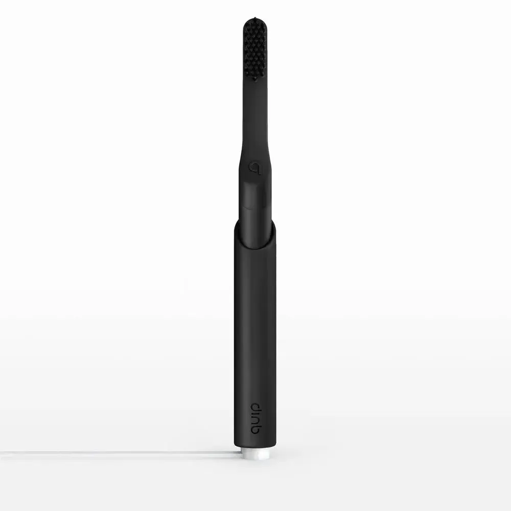 New - quip Smart Recharge Metal Electric Toothbrush - Black