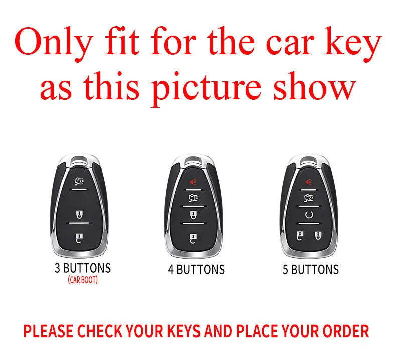 New TPU Car Key Case Cover For Chevrolet 2017-2019 Chevy Malibu Camaro Cruze Traverse Sonic Volt Bolt Equinox 3/4/5 Buttons Key