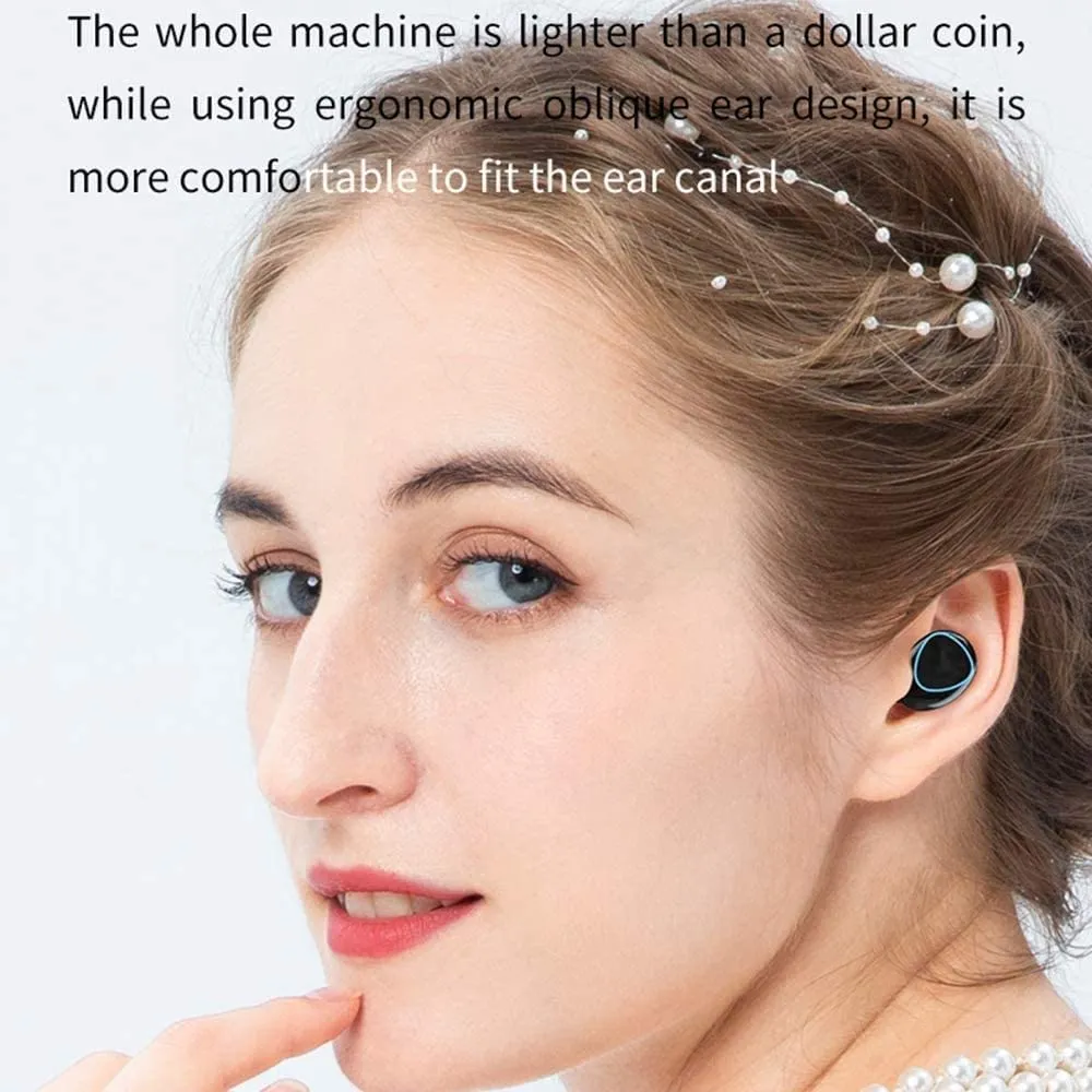 Newest Wireless In-Ear Earbuds Bluetooth 5.0 Headphones Mini Stereo Earbuds Sport Headset Bass Sound Built-in Mic phone M10 TWS (Ear buds, AirPods, Headphones)