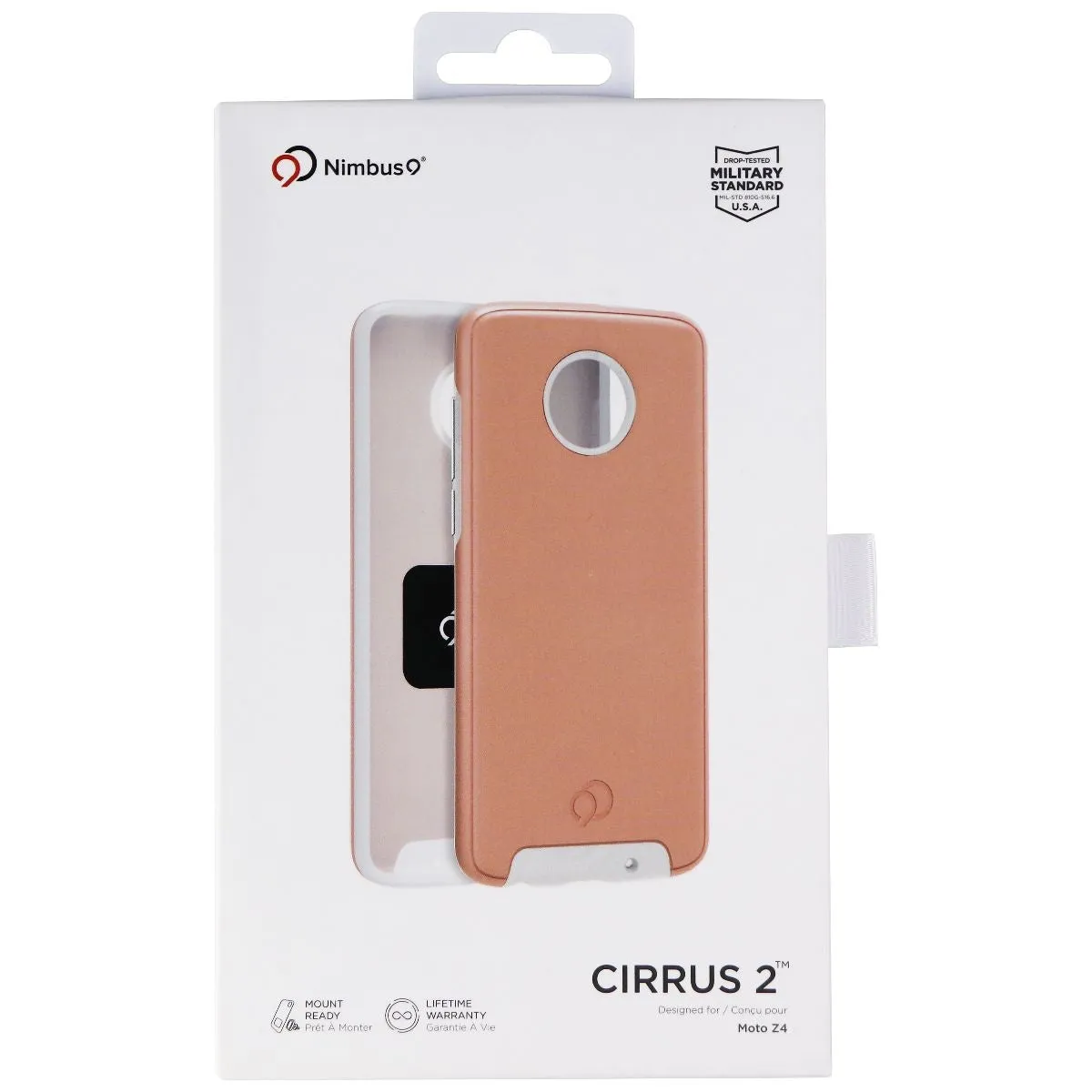 Nimbus9 Cirrus 2 Series Hard Case for Motorola Moto Z4 - Rose Clear