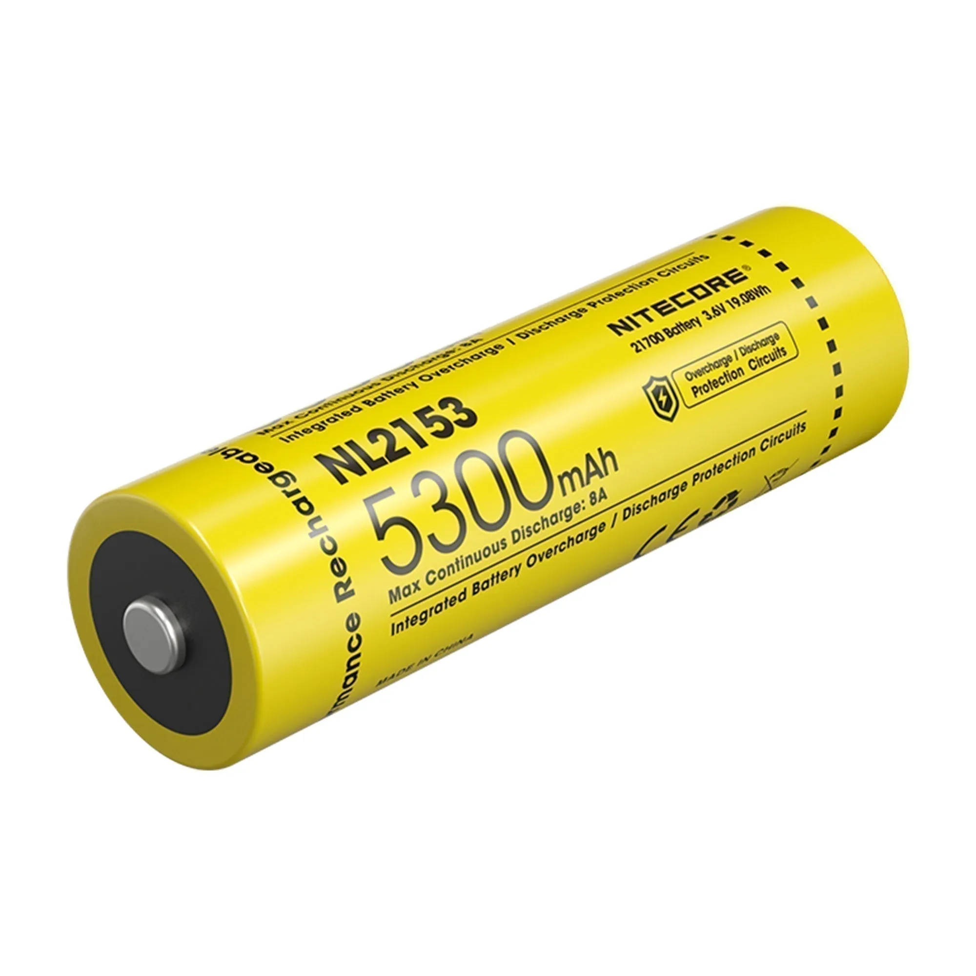 Nitecore NL2153 5300mAh Rechargeable 21700 Li-Ion Battery