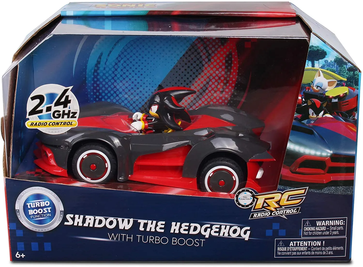 NKOK Team Sonic Racing 2.4Ghz Remote Controlled Car with Turbo Boost - Shadow The Hedgehog