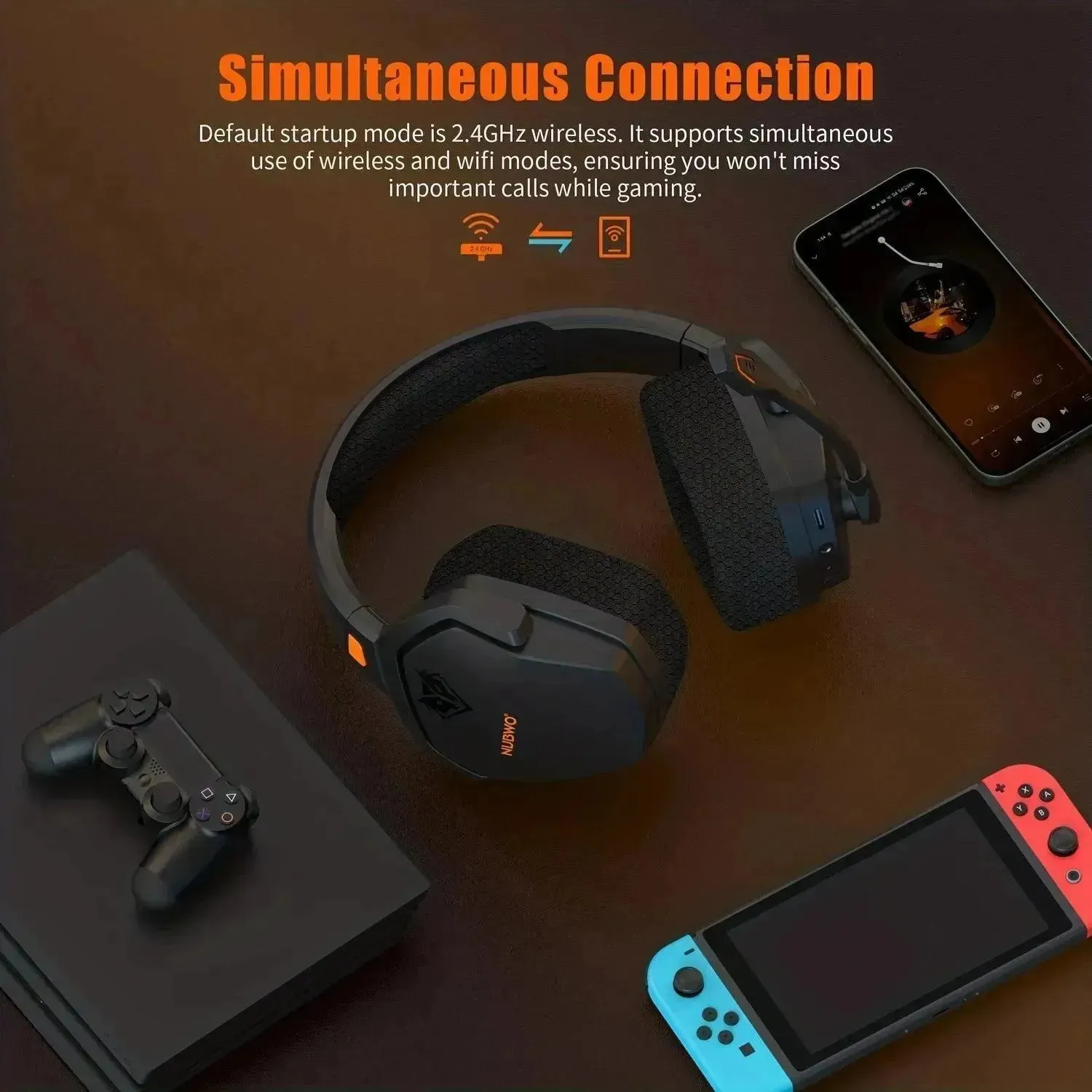 NUBWO G06 Wireless Gaming Headset