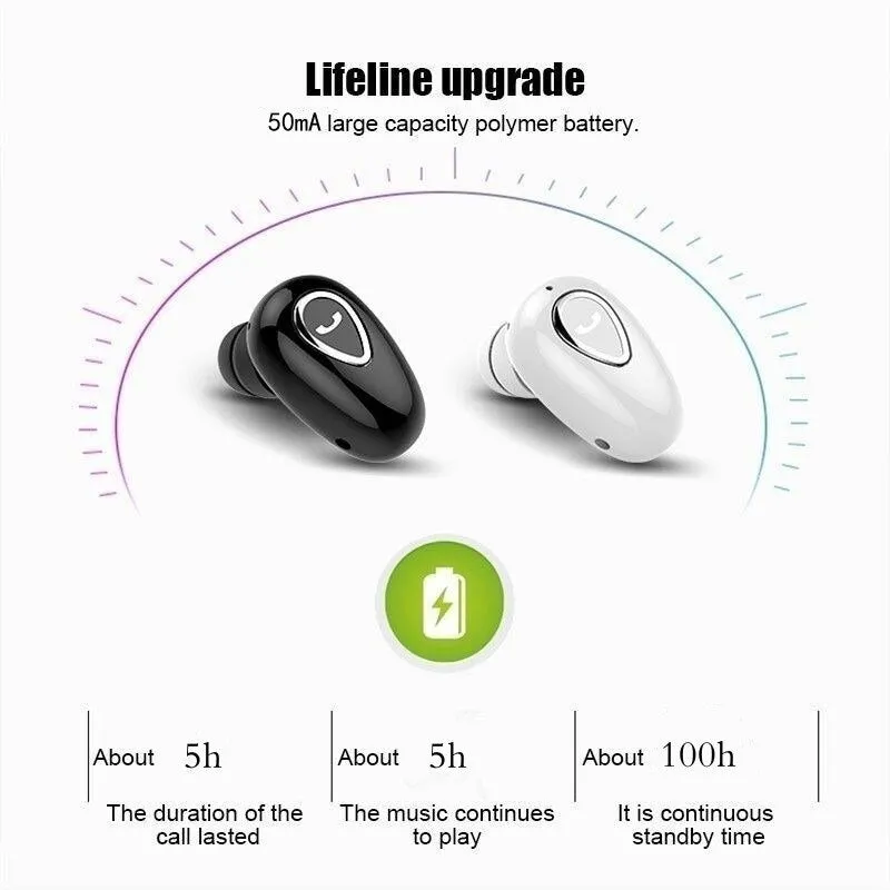 OLAF Single In Ear Bluetooth Earphones Handsfree Wireless Headphones Sport Gamer Headset With Mic Earbuds TWS IPX5 Waterproof