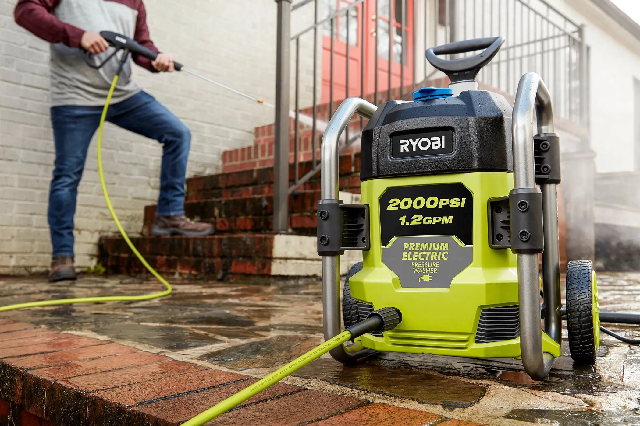 Open Box -  RYOBI 2000 PSI 1.2 GPM Cold Water Electric Pressure Washer