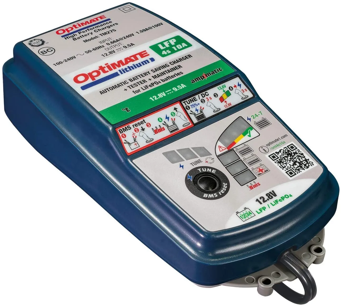 Optimate 4S Lithium 9.5a Select 12v Battery Charger / Optimiser