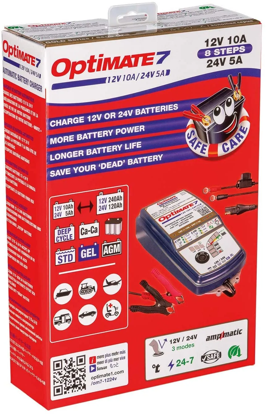 Optimate 7 12V 24V Motorcycle Battery Optimiser