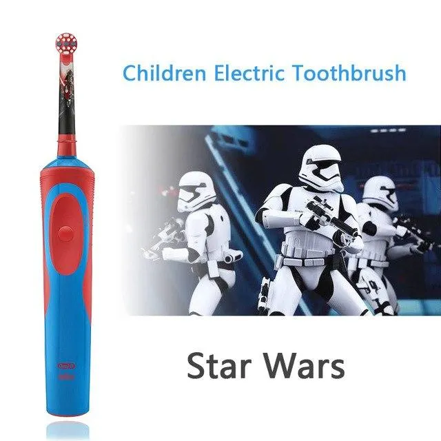 Oral B Kids Electric Toothbrush Brush Heads Rotation Inductive Rechargeable