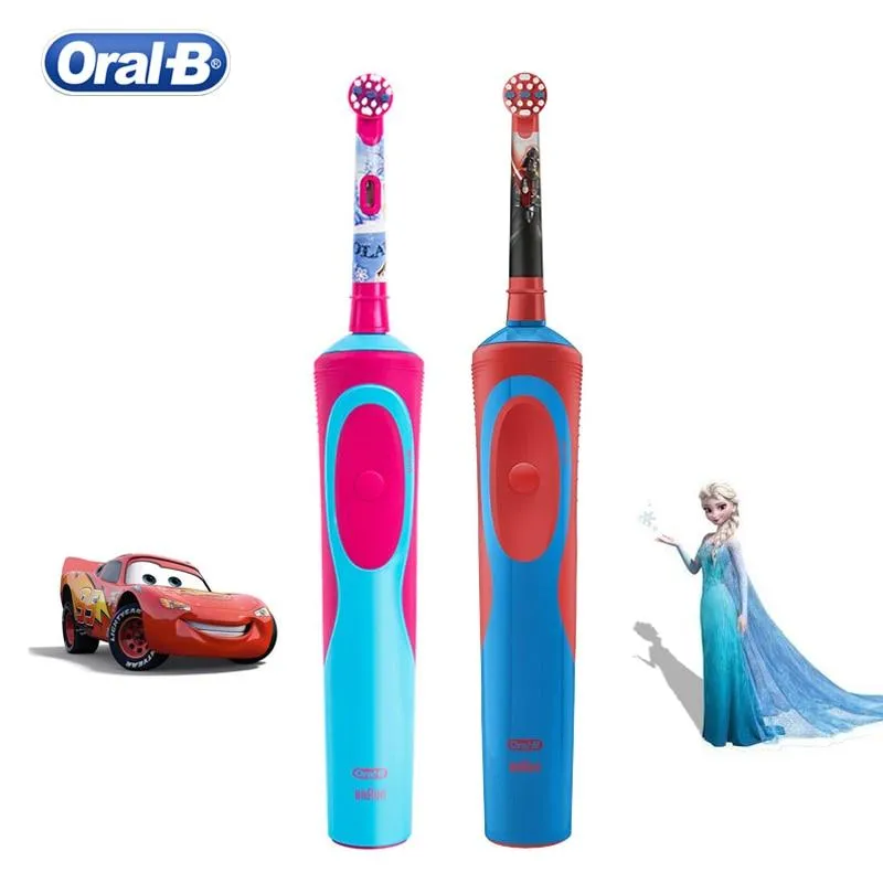 Oral B Kids Electric Toothbrush Brush Heads Rotation Inductive Rechargeable