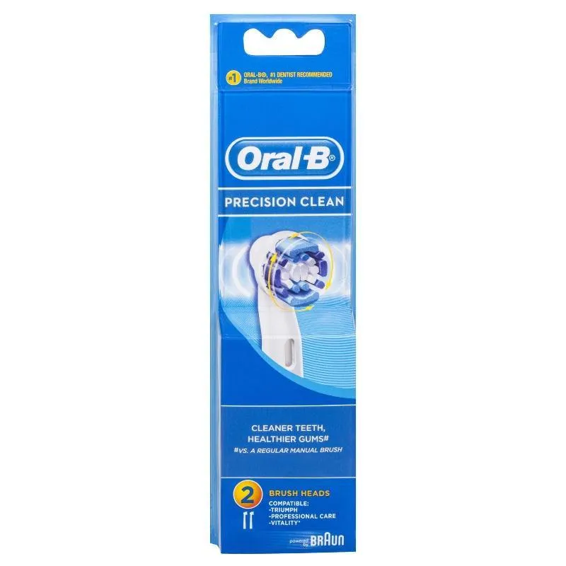 Oral-B Precision Clean Replacement Brush Heads 2 Pack