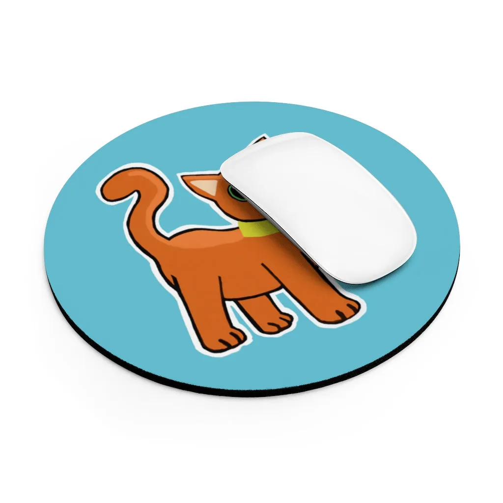 Orange Kitty Mouse Pad