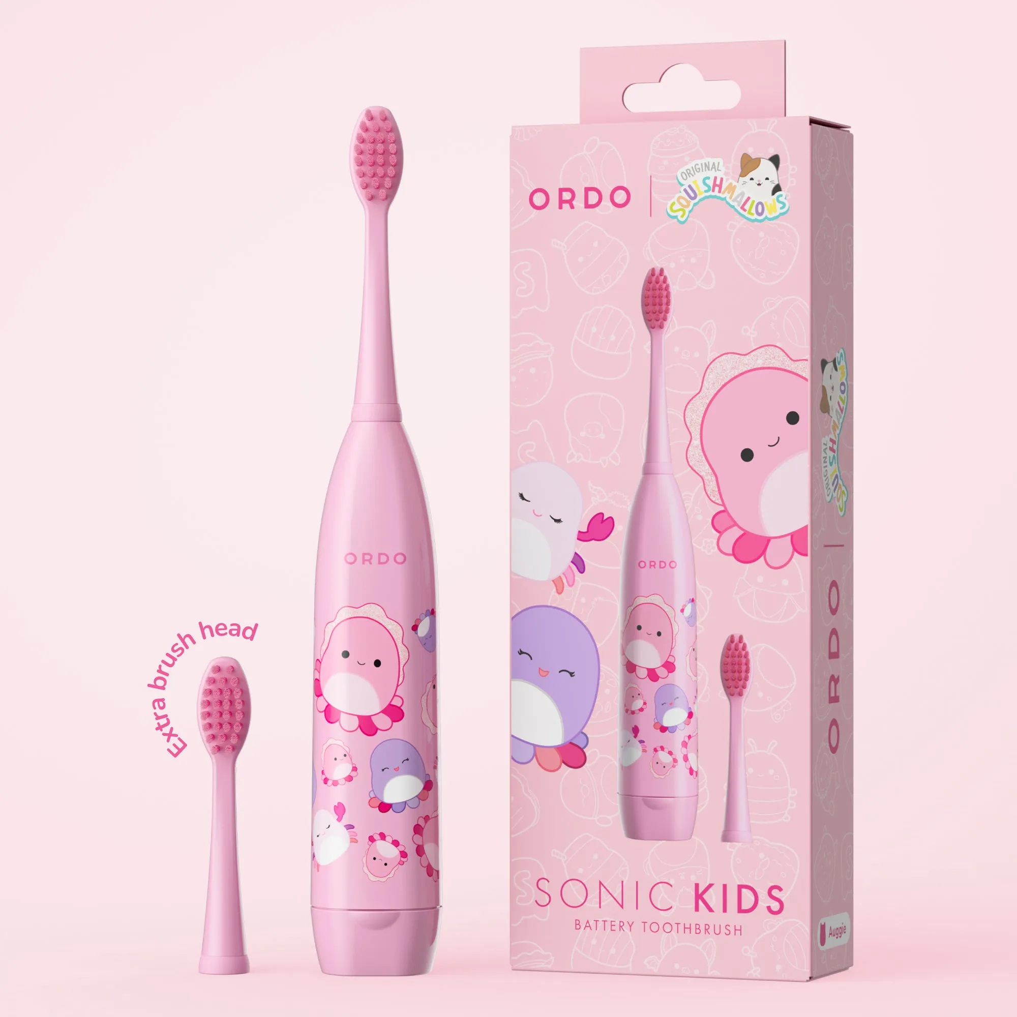 Ordo Sonic Kids Battery Toothbrush - Squishmallows Auggie