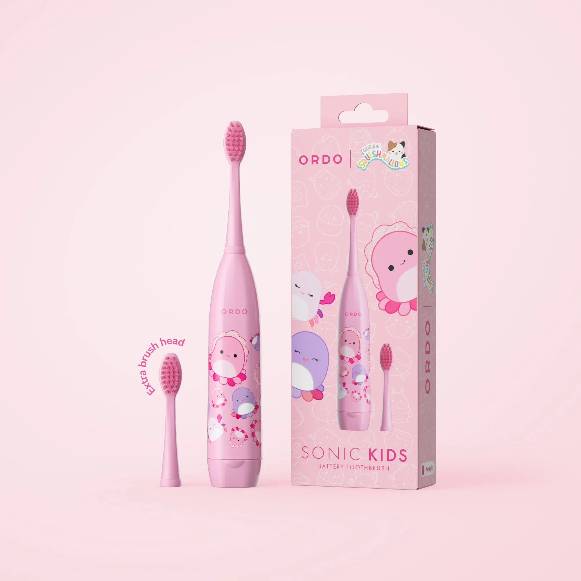 Ordo Sonic Kids Battery Toothbrush - Squishmallows Auggie