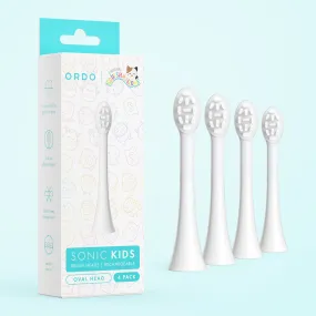 Ordo Sonic Kids Rechargeable - Brush Heads - White - 4 Pack