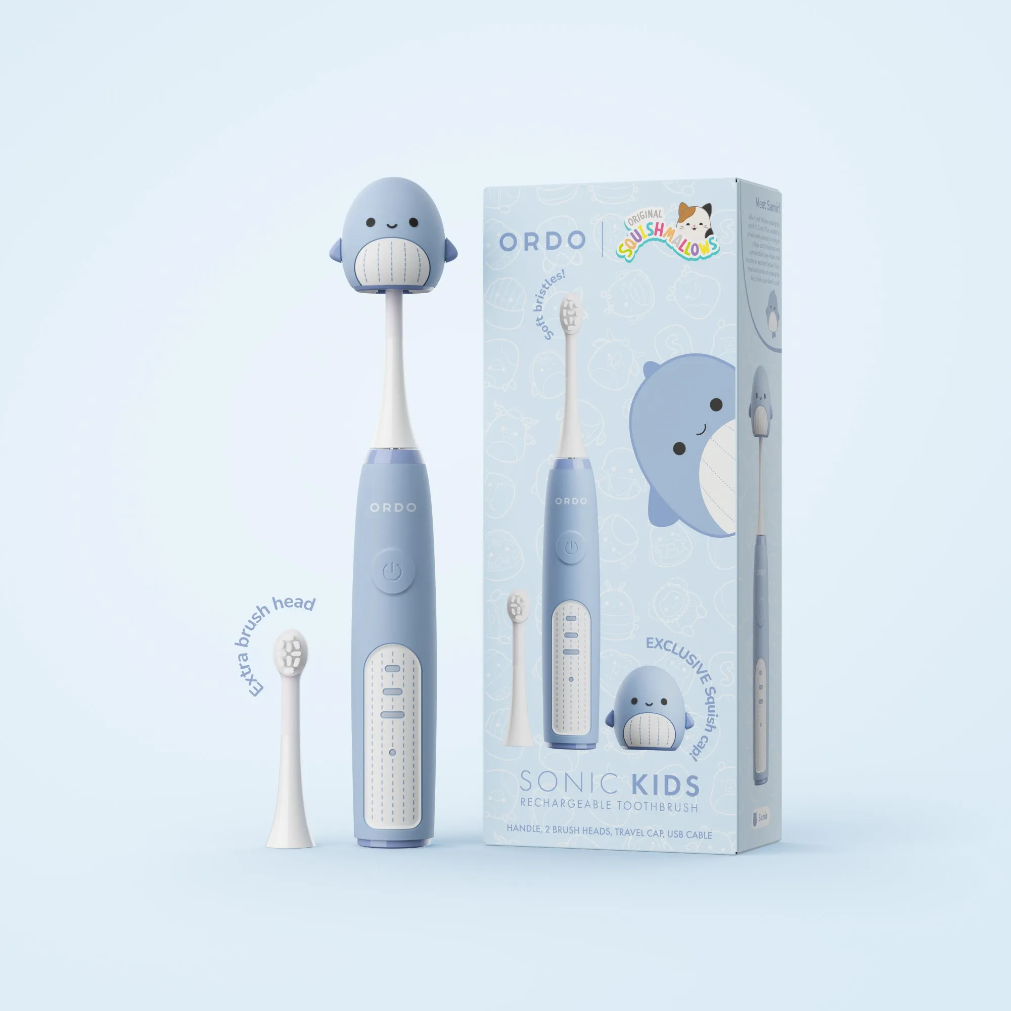 Ordo Sonic Kids Rechargeable Toothbrush - Squishmallows Samir