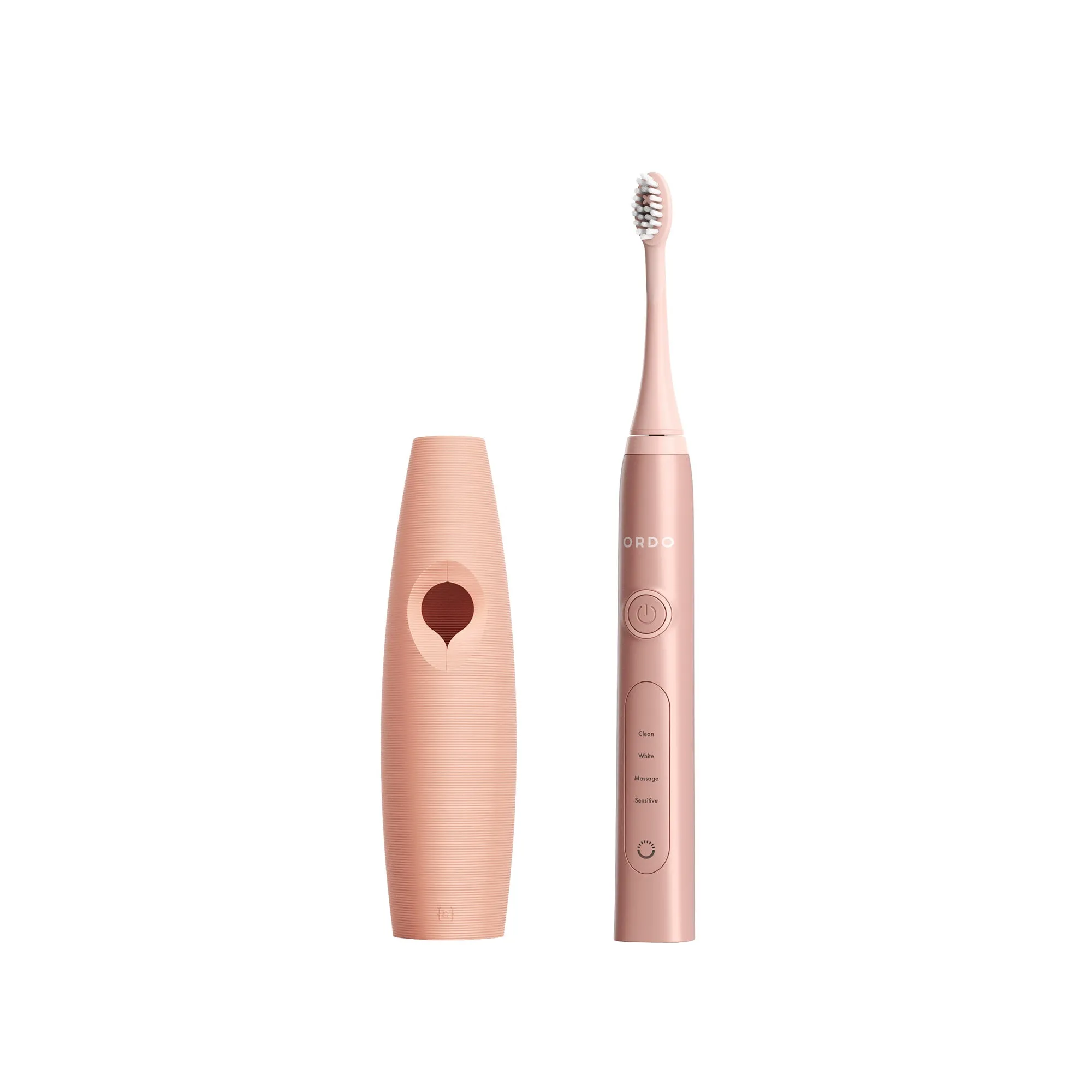 Ordo Sonic  Toothbrush & {access}ories Handle - Apricot Triangular Small Smooth