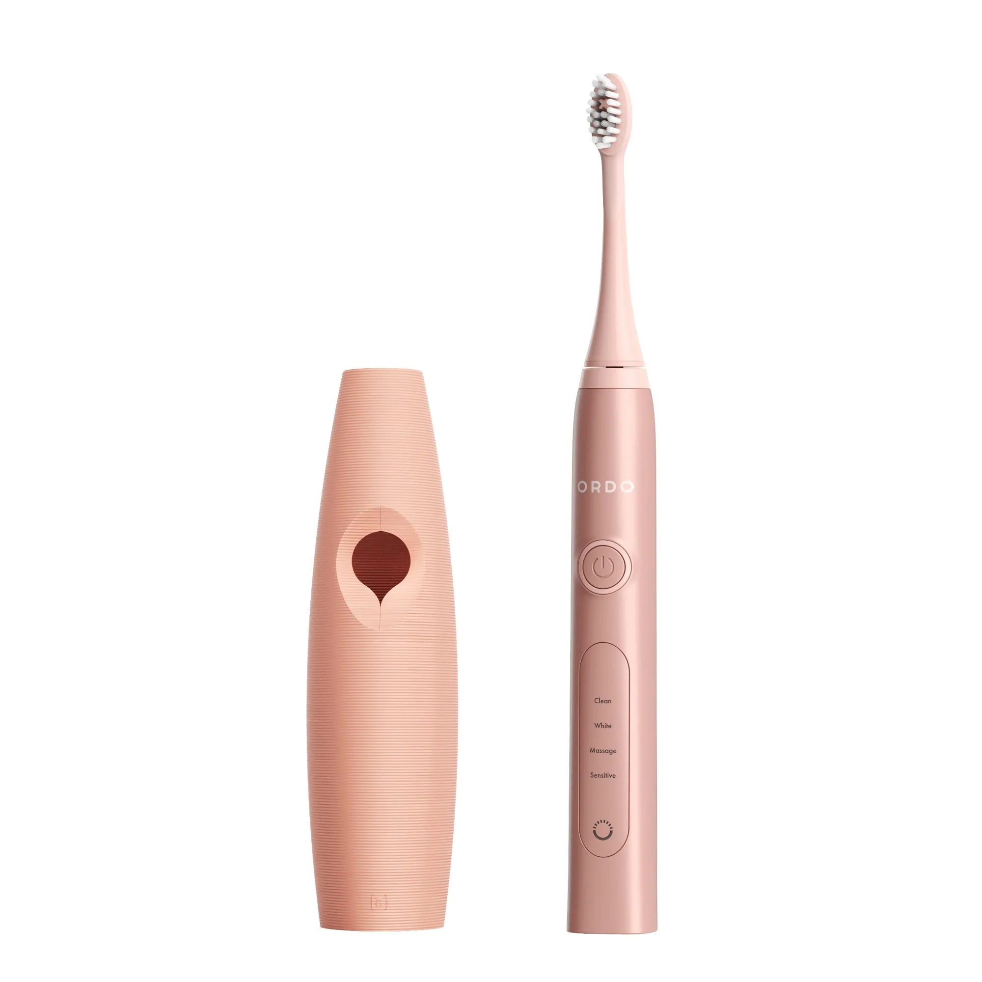 Ordo Sonic  Toothbrush & {access}ories Handle - Apricot Triangular Small Smooth