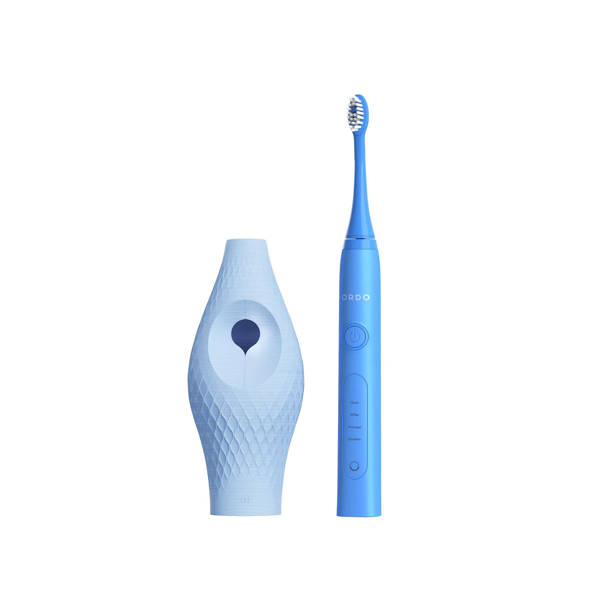 Ordo Sonic  Toothbrush & {access}ories Handle - Soft Blue Ball Large Diamond