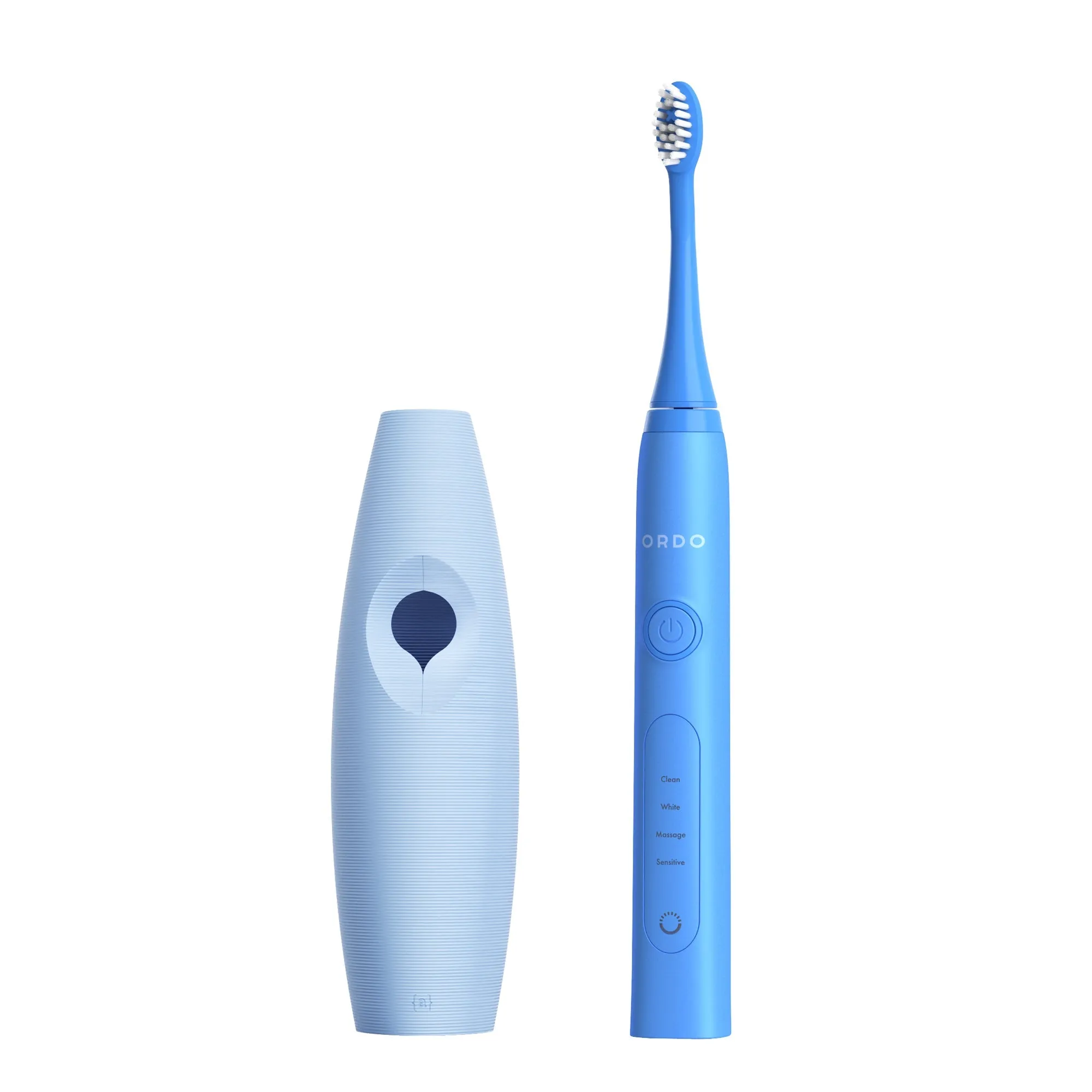 Ordo Sonic  Toothbrush & {access}ories Handle - Soft Blue Triangular Medium Smooth